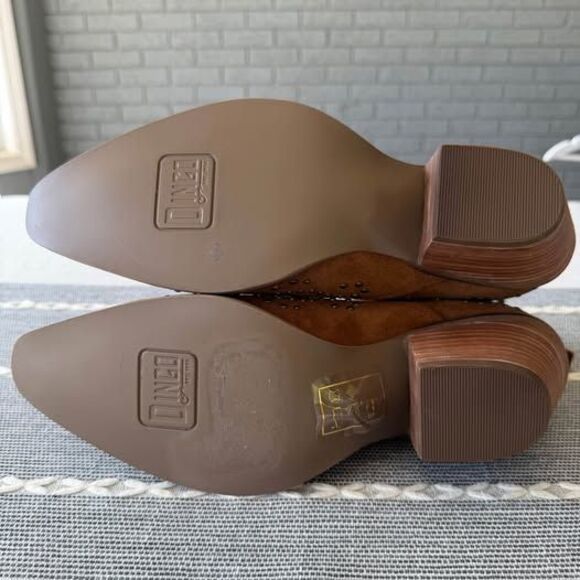 Dingo Denim N Diamonds Studded Zippered Cowboy Booties Size 9 - Picture 6 of 6